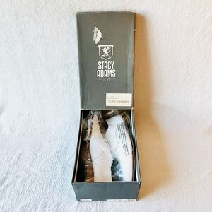 Men's Stacy Adams Rizzo Oxford  Shoes White (25086 100) Size 9